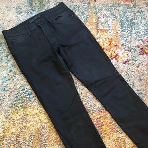 Joe’s Skinny Black Leather Sheen Jean